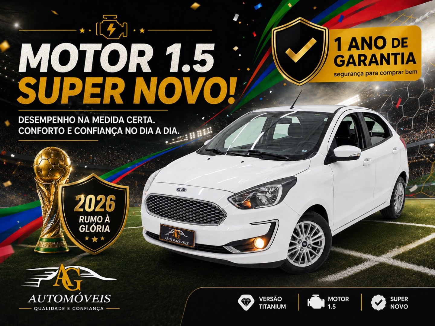FORD KA 1.5 TI-VCT FLEX TITANIUM AUTOMÁTICO