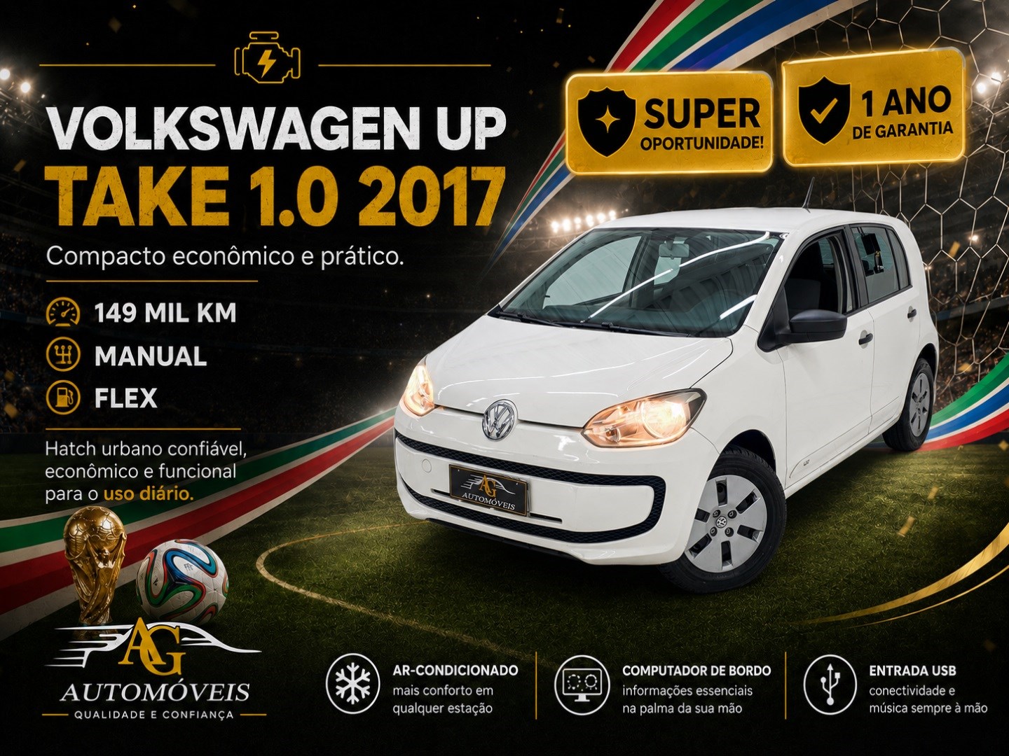 VOLKSWAGEN UP 1.0 MPI TAKE UP 12V FLEX 4P MANUAL