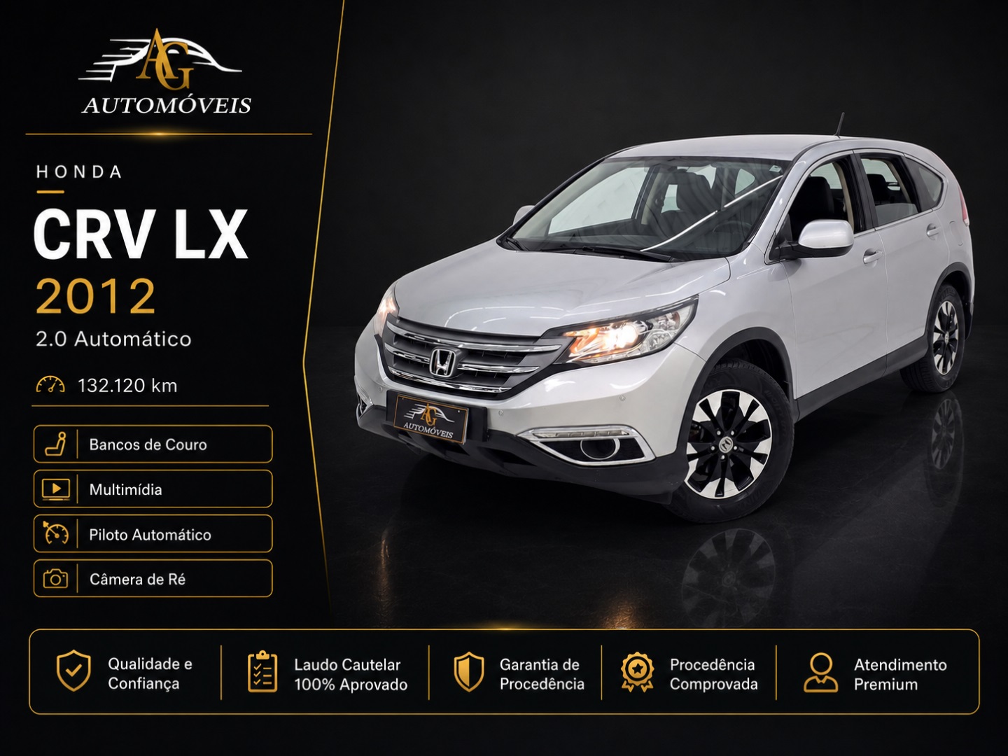 HONDA CRV 2.0 LX 4X2 16V GASOLINA 4P AUTOMÁTICO