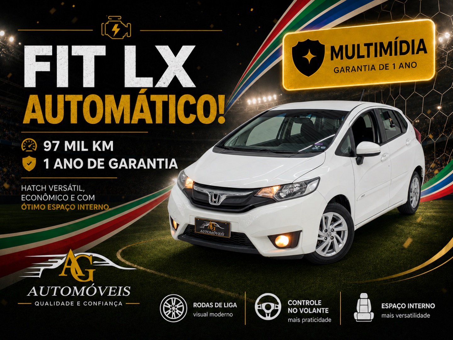 HONDA FIT 1.5 LX 16V FLEX 4P AUTOMÁTICO