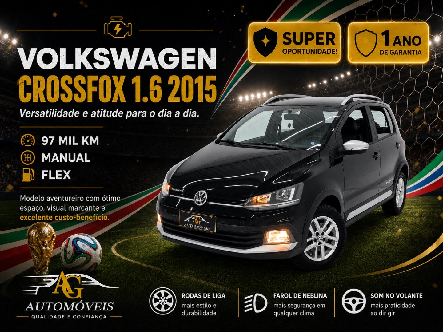 VOLKSWAGEN CROSSFOX 1.6 MSI FLEX 16V 4P MANUAL