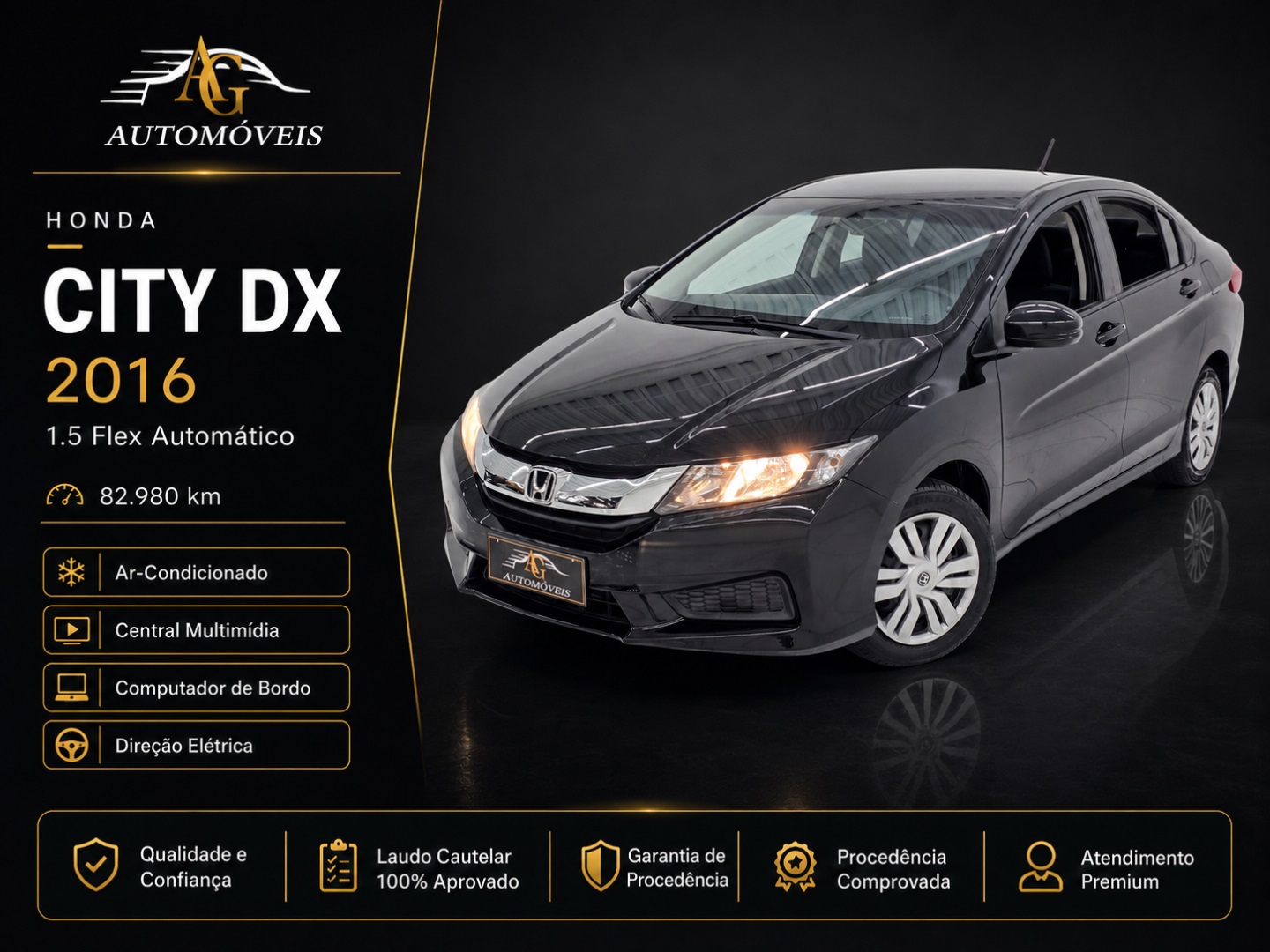 HONDA CITY 1.5 DX 16V FLEX 4P AUTOMÁTICO