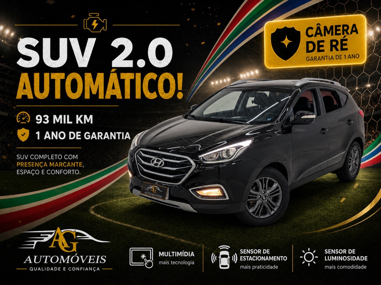HYUNDAI IX35 2.0 MPFI GL 16V FLEX 4P AUTOMÁTICO