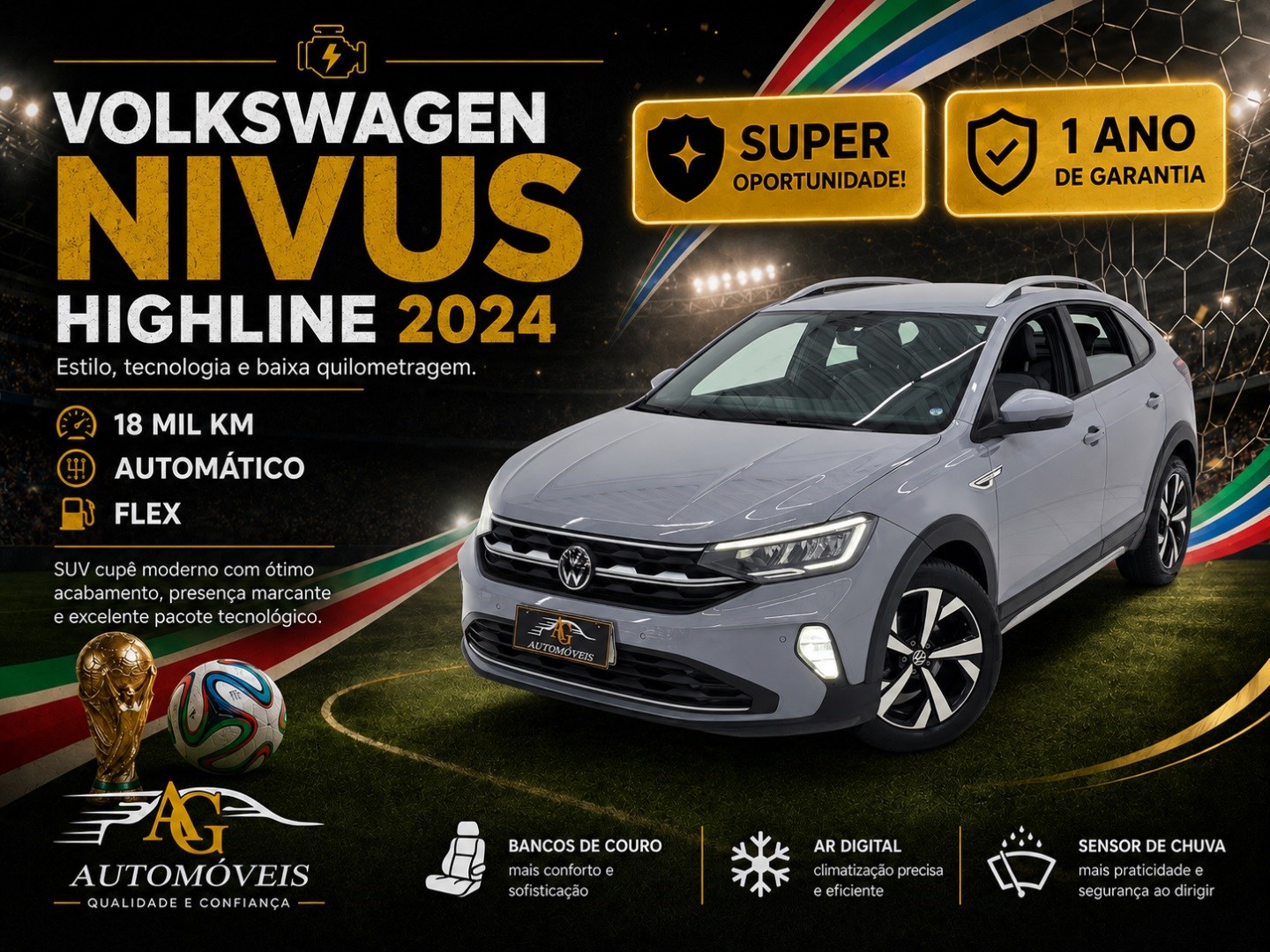 VOLKSWAGEN NIVUS 1.0 200 TSI TOTAL FLEX HIGHLINE AUTOMÁTICO