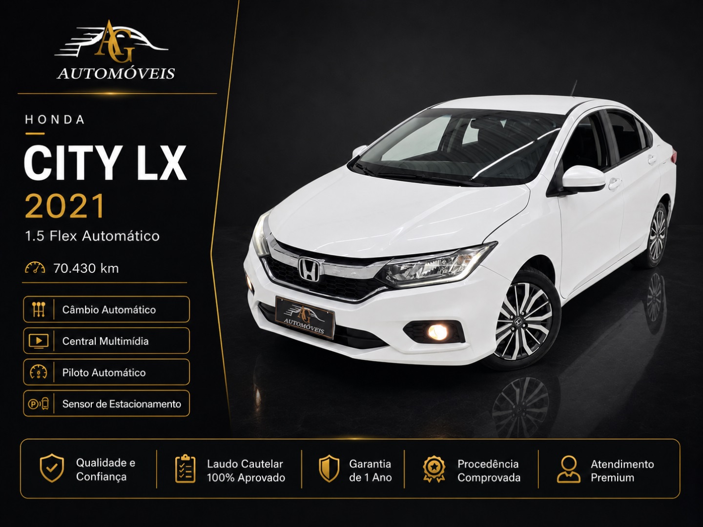 HONDA CITY 1.5 LX 16V FLEX 4P AUTOMÁTICO