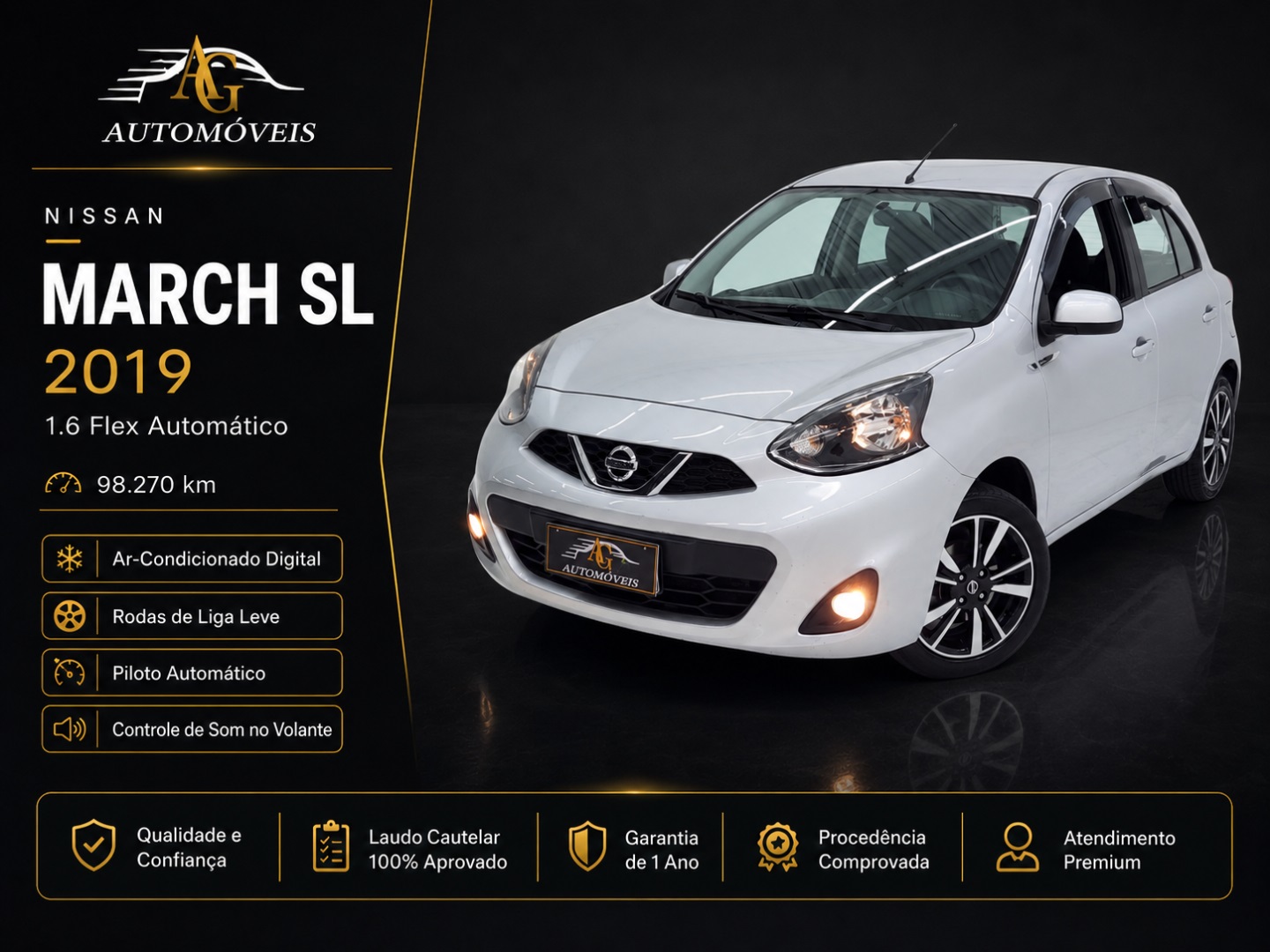 NISSAN MARCH 1.6 SL 16V FLEXSTART 4P XTRONIC