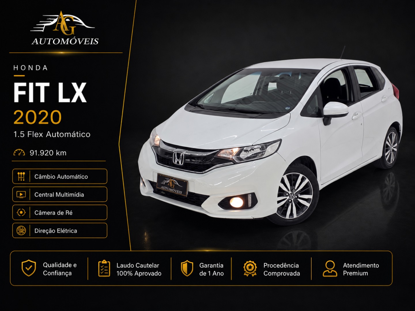 HONDA FIT 1.5 LX 16V FLEX 4P AUTOMÁTICO