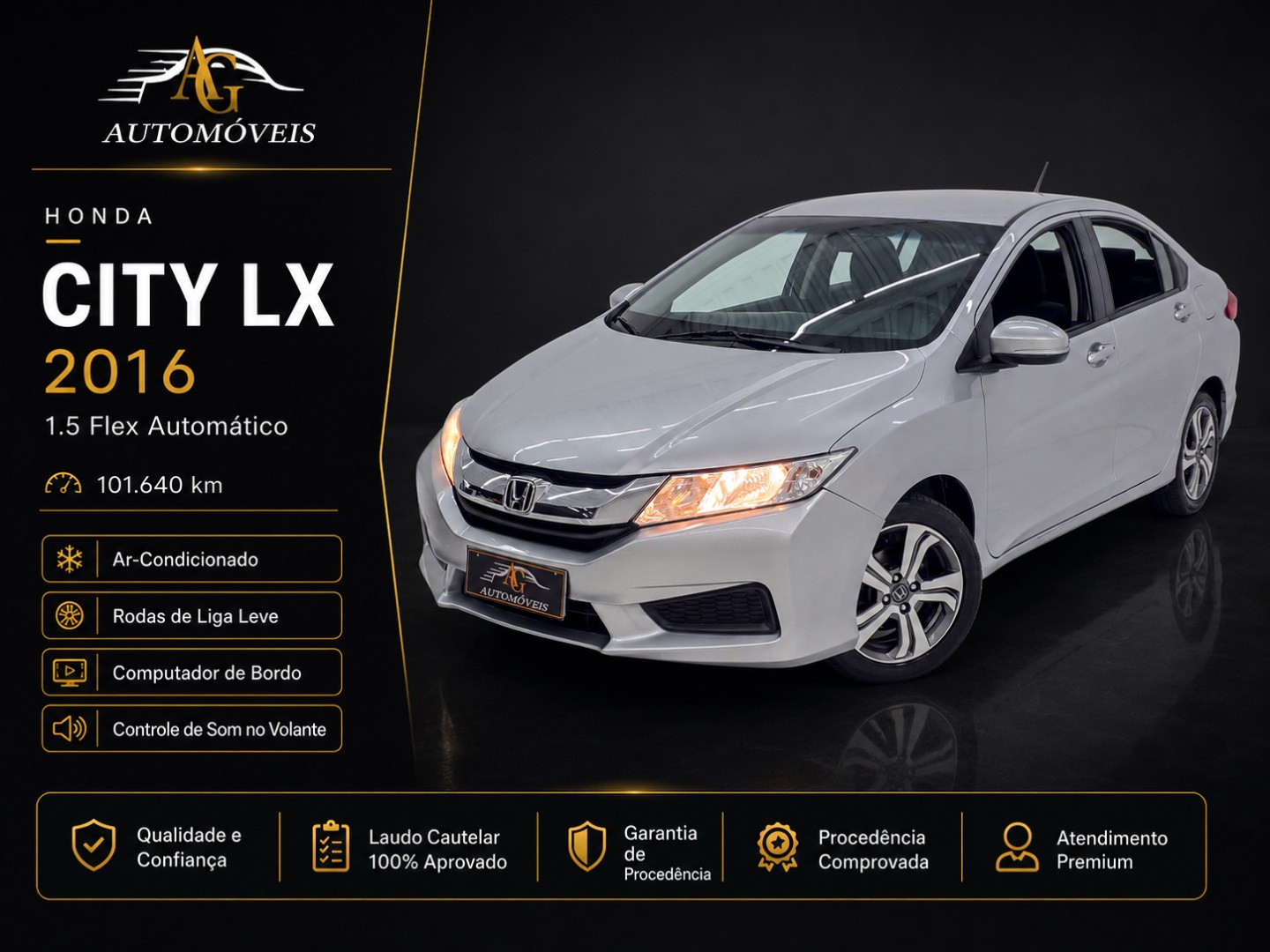 HONDA CITY 1.5 LX 16V FLEX 4P AUTOMÁTICO
