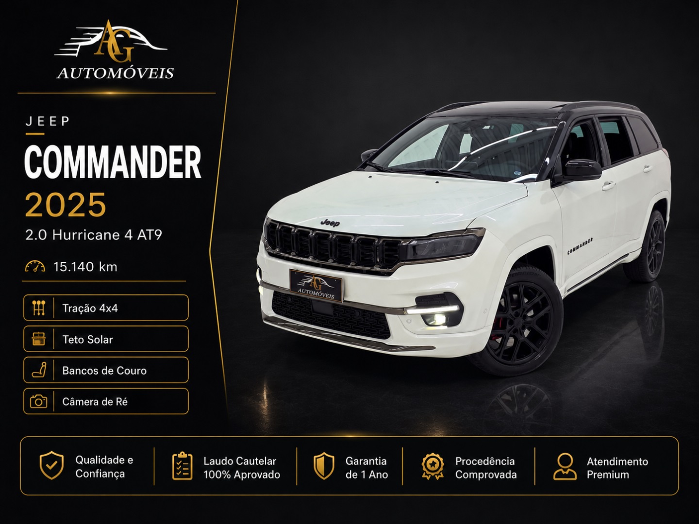 JEEP COMMANDER 2.0 HURRICANE 4 TURBO GASOLINA BLACKHAWK AT9