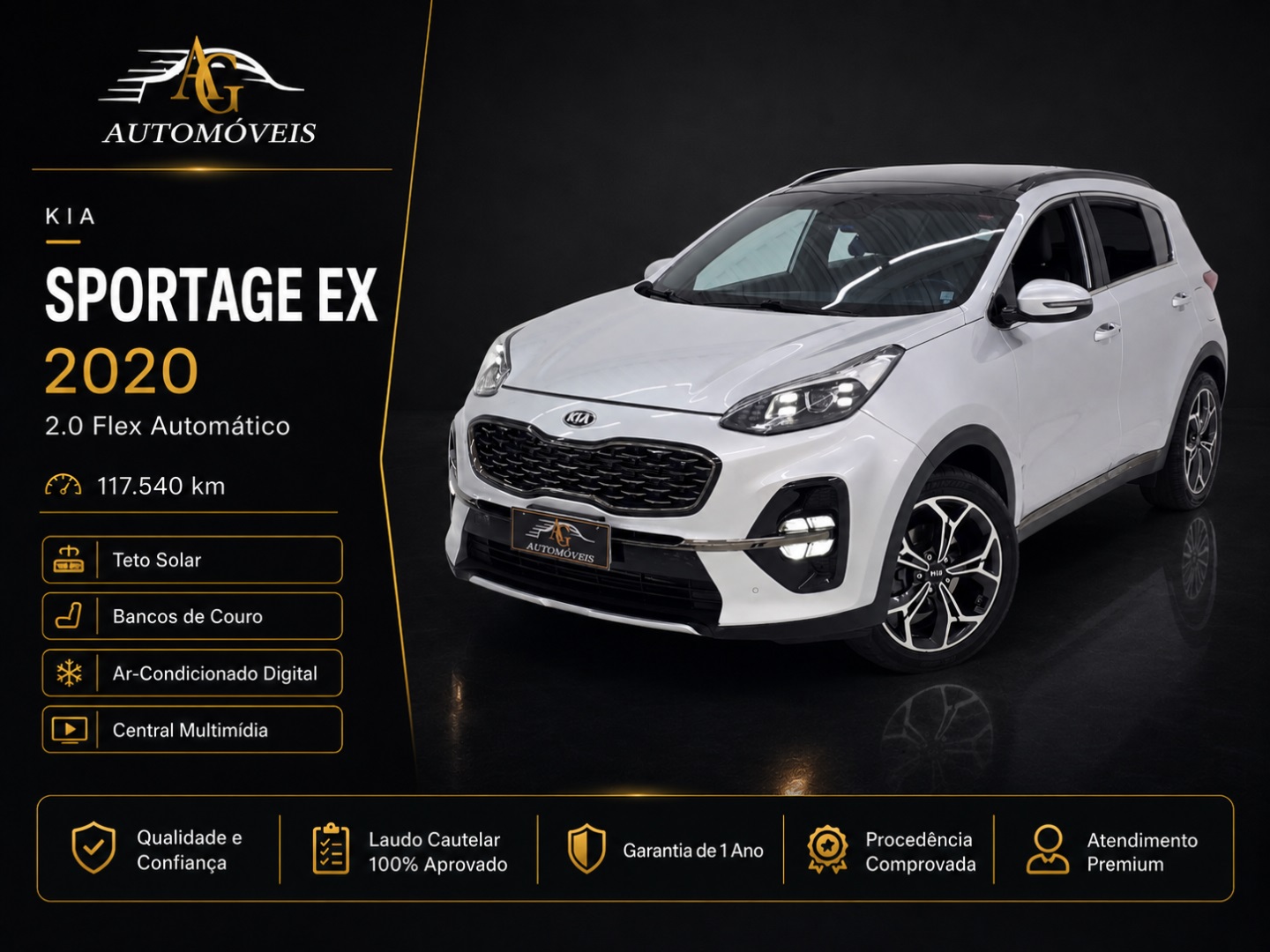 KIA SPORTAGE 2.0 EX 4X2 16V FLEX 4P AUTOMÁTICO