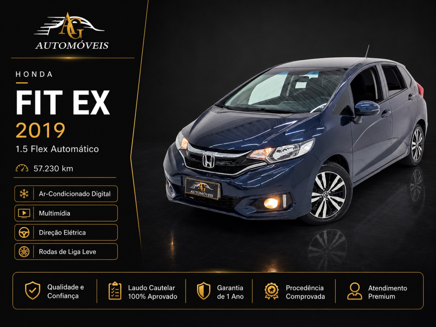 HONDA FIT 1.5 EX 16V FLEX 4P AUTOMÁTICO