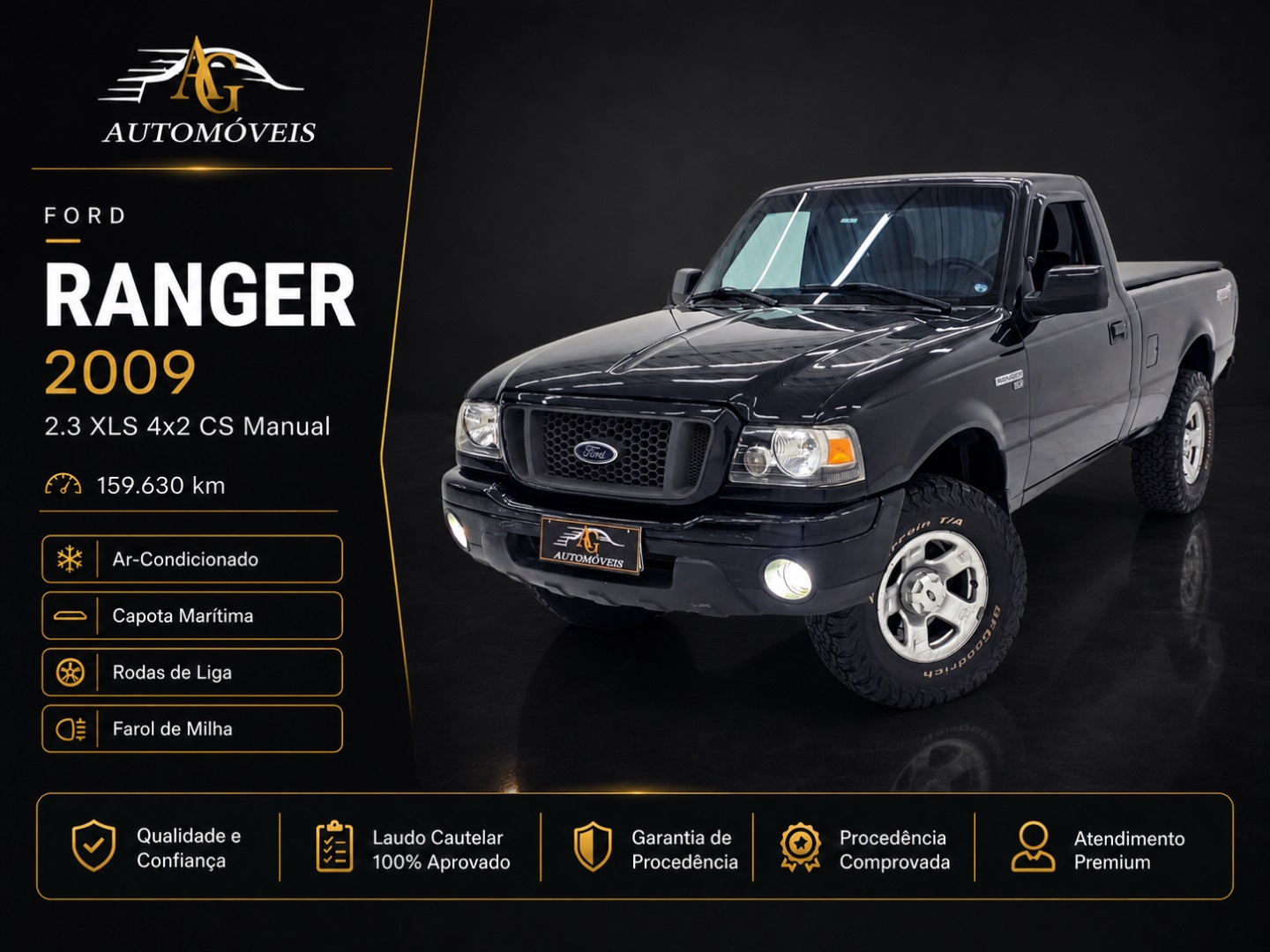 FORD RANGER 2.3 XLS 4X2 CS 16V GASOLINA 2P MANUAL