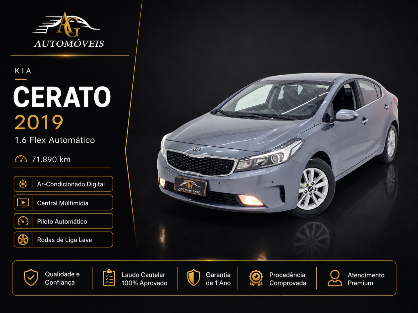 KIA CERATO 1.6 SX 16V FLEX 4P AUTOMÁTICO