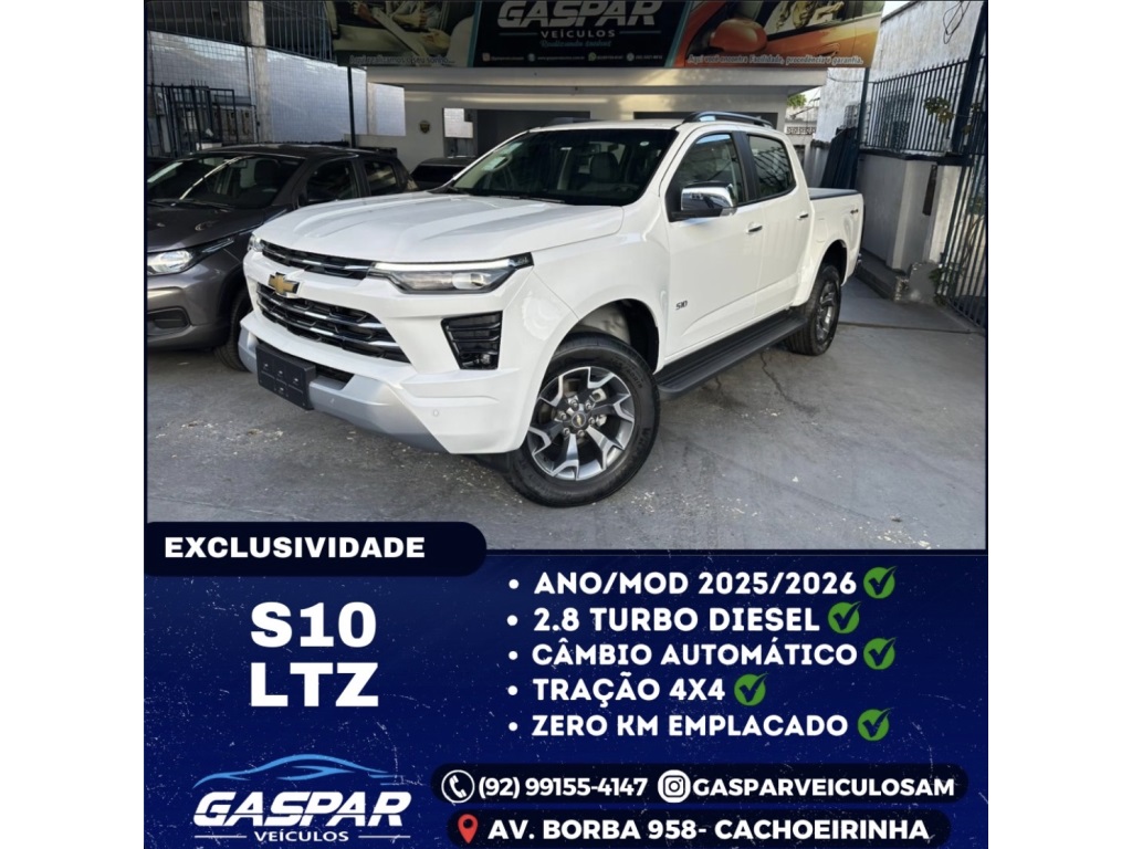 CHEVROLET S10 2.8 16V TURBO DIESEL LTZ CD 4X4 AUTOMÁTICO