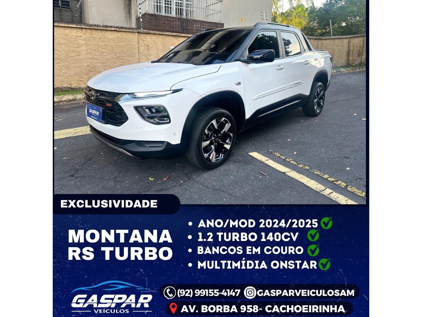 CHEVROLET MONTANA 1.2 TURBO FLEX RS AUTOMÁTICO