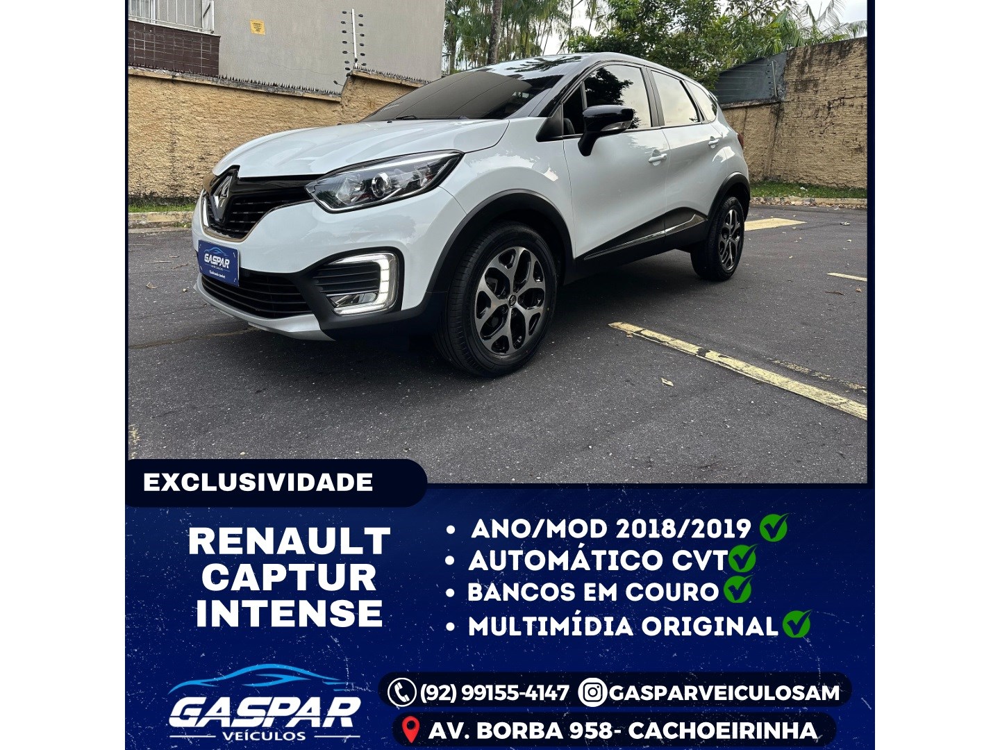 RENAULT CAPTUR 1.6 16V SCE FLEX INTENSE X-TRONIC