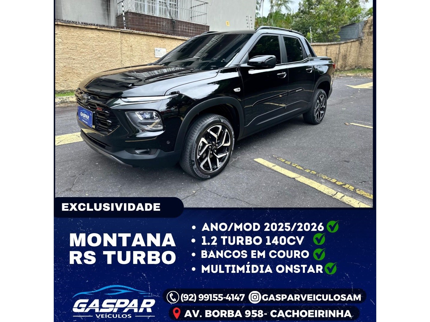 CHEVROLET MONTANA 1.2 TURBO RS AUTOMÁTICO