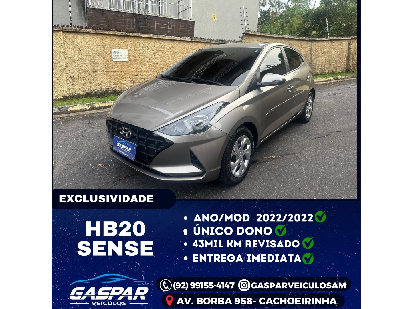 HYUNDAI HB20S 1.0 12V FLEX VISION MANUAL