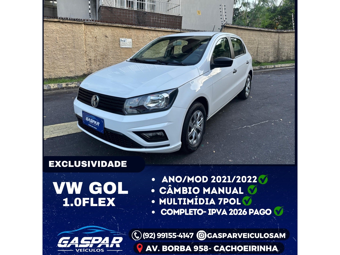 VOLKSWAGEN GOL 1.0 12V MPI TOTALFLEX 4P MANUAL