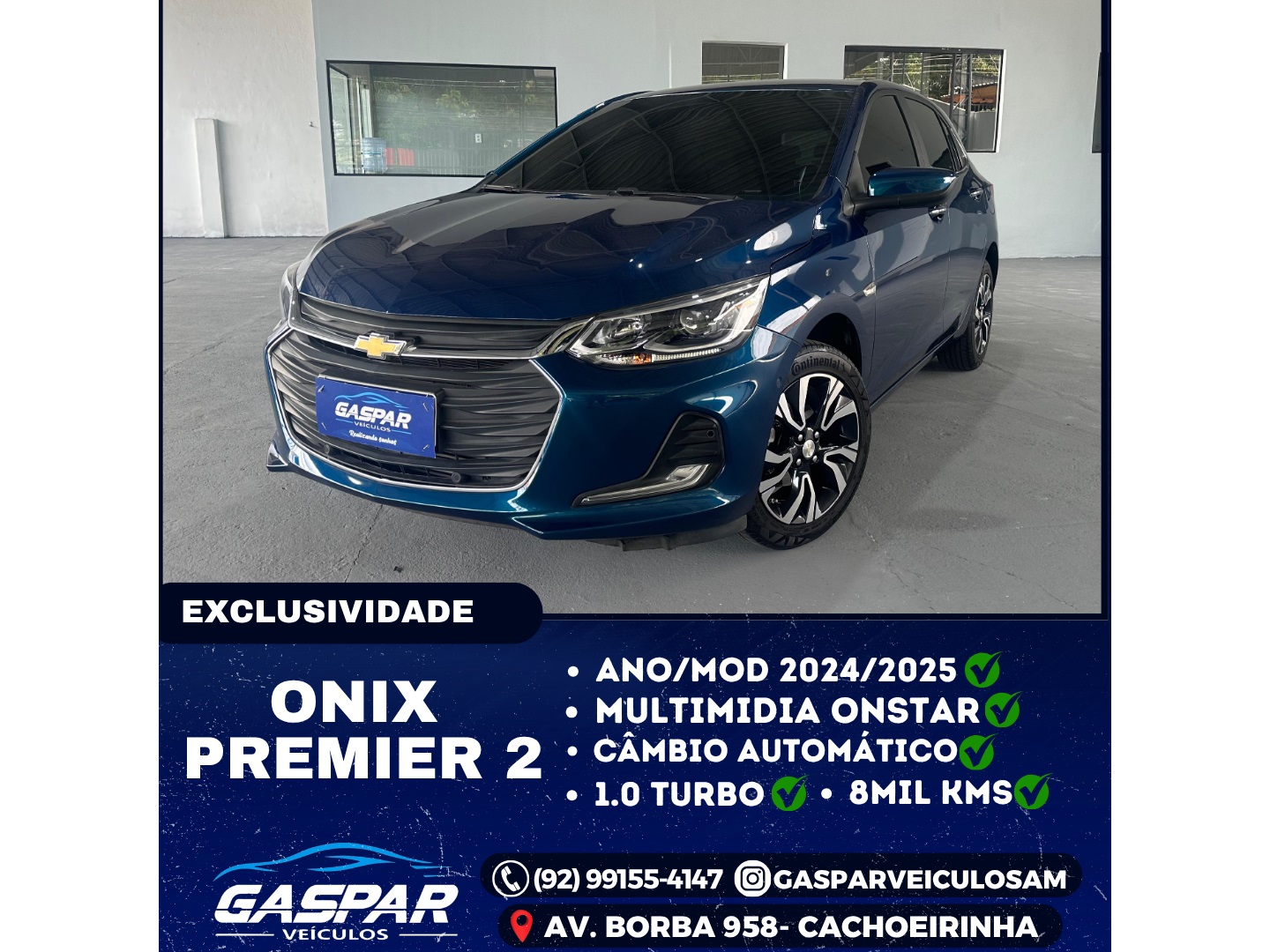 CHEVROLET ONIX 1.0 TURBO FLEX PLUS PREMIER AUTOMÁTICO
