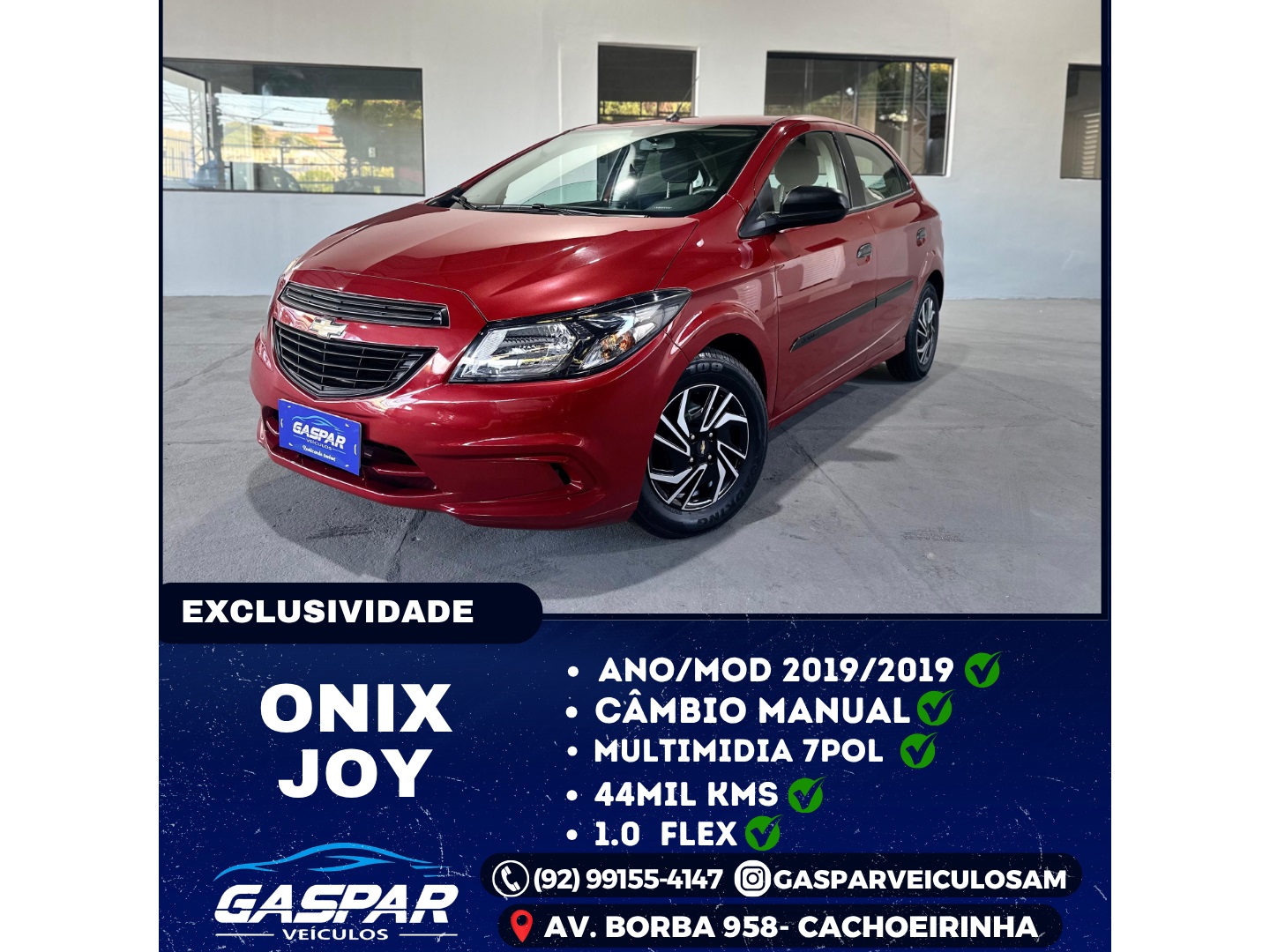 CHEVROLET ONIX 1.0 MPFI JOY 8V FLEX 4P MANUAL
