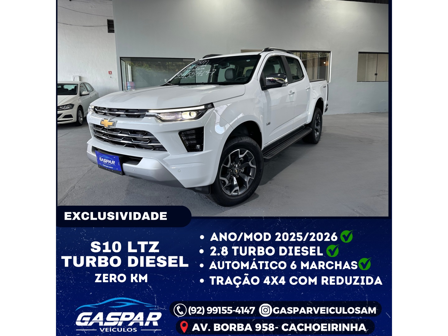 CHEVROLET S10 2.8 16V TURBO DIESEL LTZ CD 4X4 AUTOMÁTICO