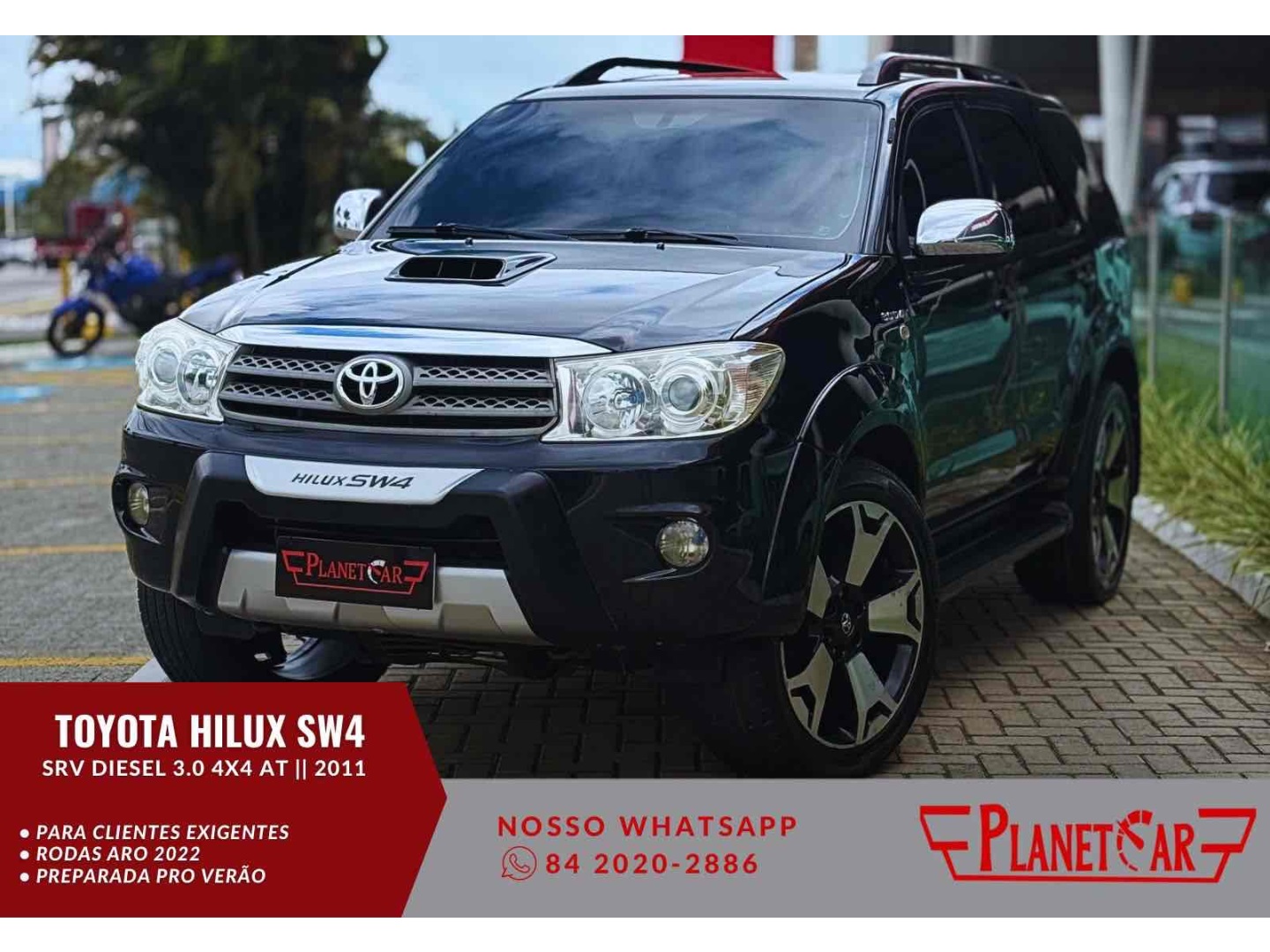 TOYOTA HILUX SW4 3.0 SRV 4X4 7 LUGARES 16V TURBO INTERCOOLER DIESEL 4P AUTOMÁTICO