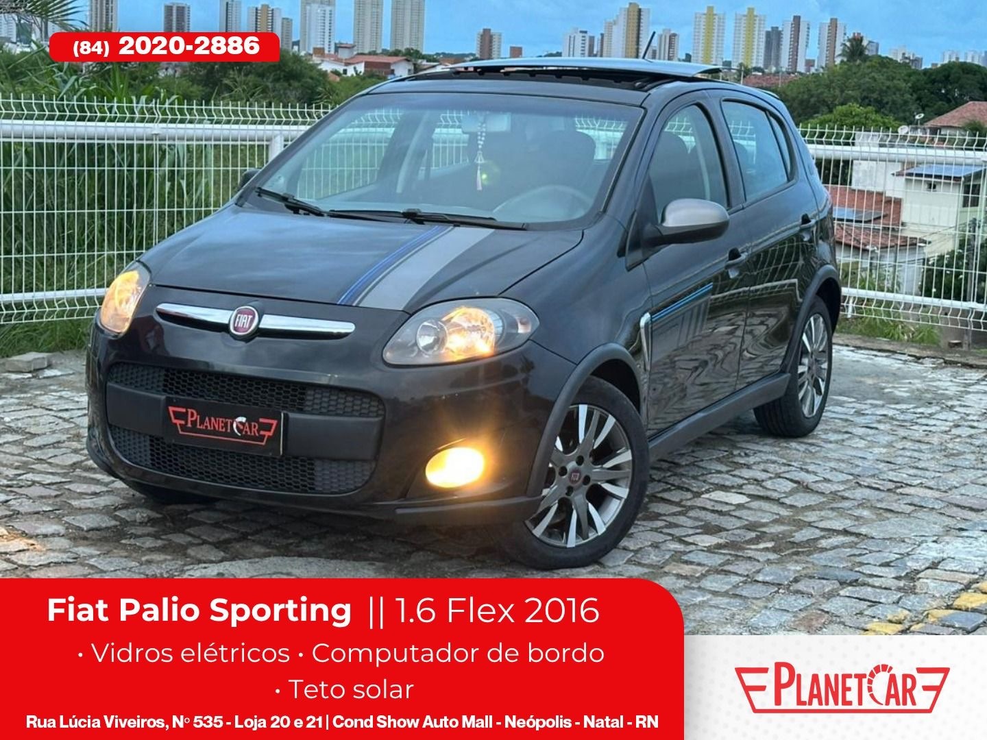 FIAT PALIO 1.6 MPI SPORTING SE BLUE EDITION 16V FLEX 4P MANUAL