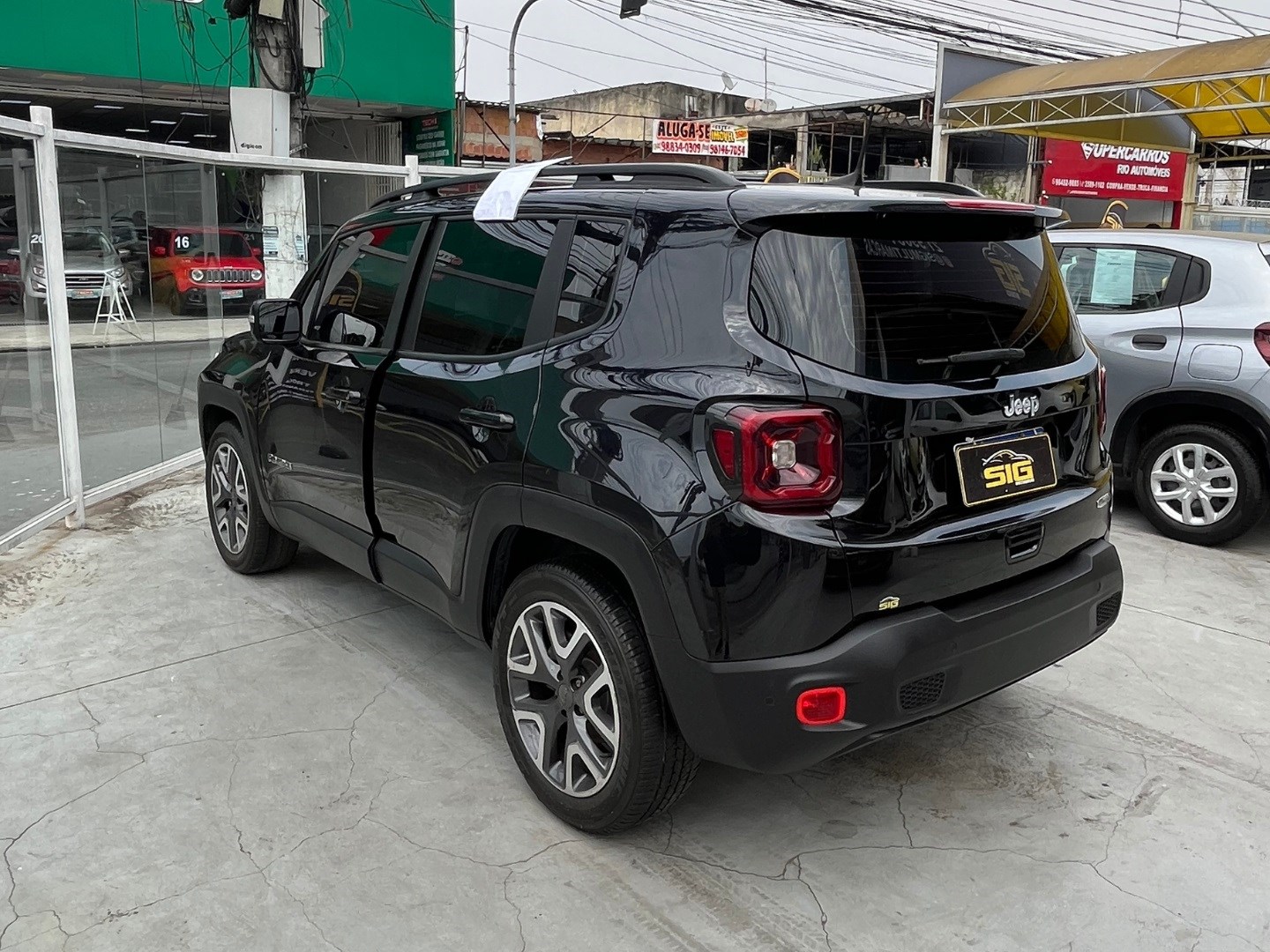 JEEP RENEGADE 1.8 16V FLEX LONGITUDE 4P AUTOMÁTICO 2021 Preto - Miniatura 7 - SIG Multimarcas
