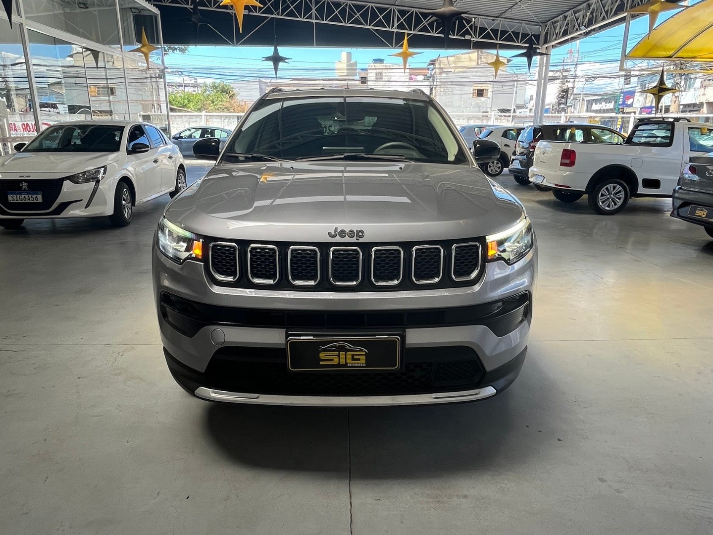 JEEP COMPASS 1.3 T270 TURBO FLEX LONGITUDE AT6 2022 Prata - Miniatura 2 - SIG Multimarcas