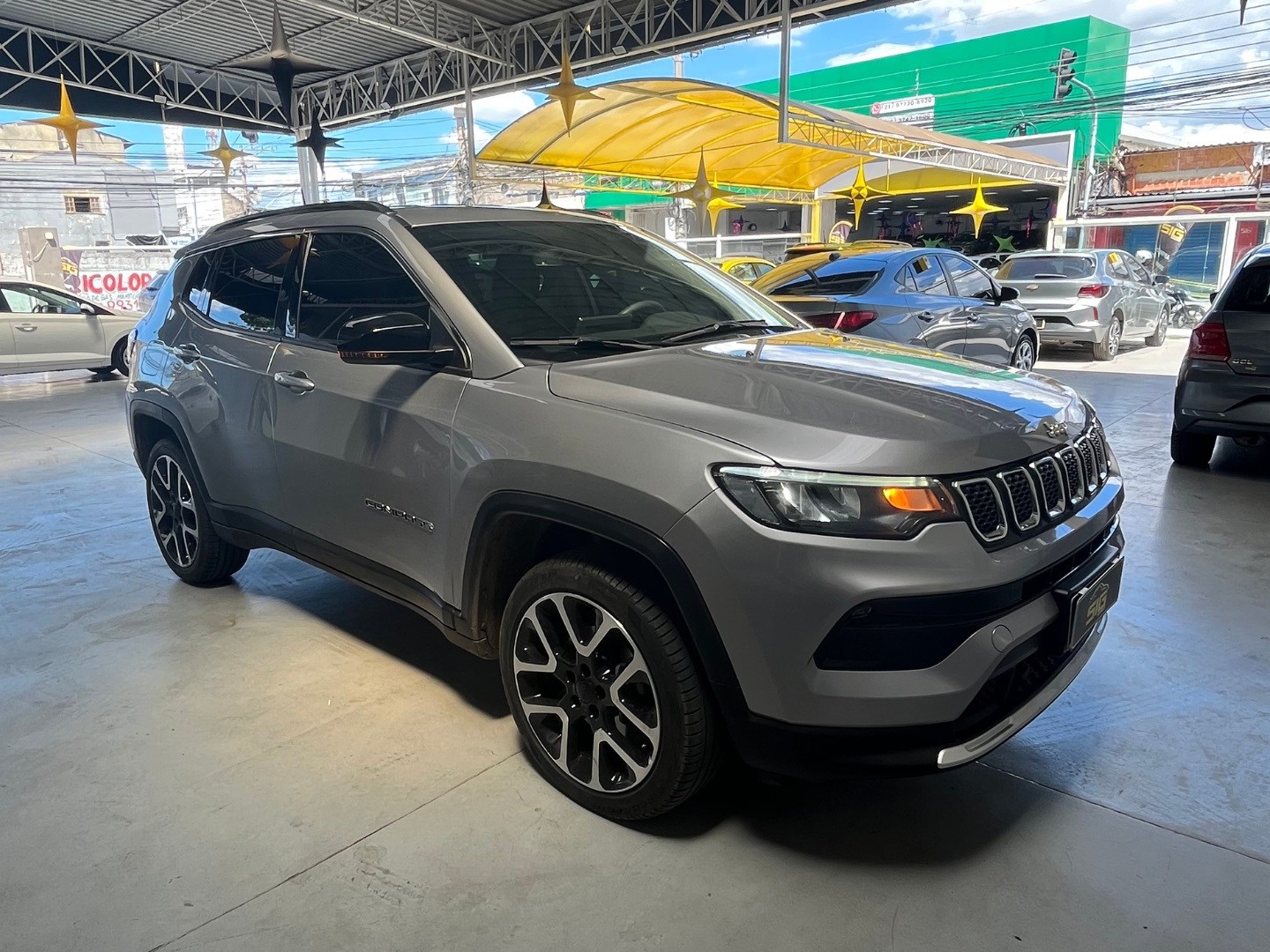 JEEP COMPASS 1.3 T270 TURBO FLEX LONGITUDE AT6 2022 Prata - Miniatura 4 - SIG Multimarcas