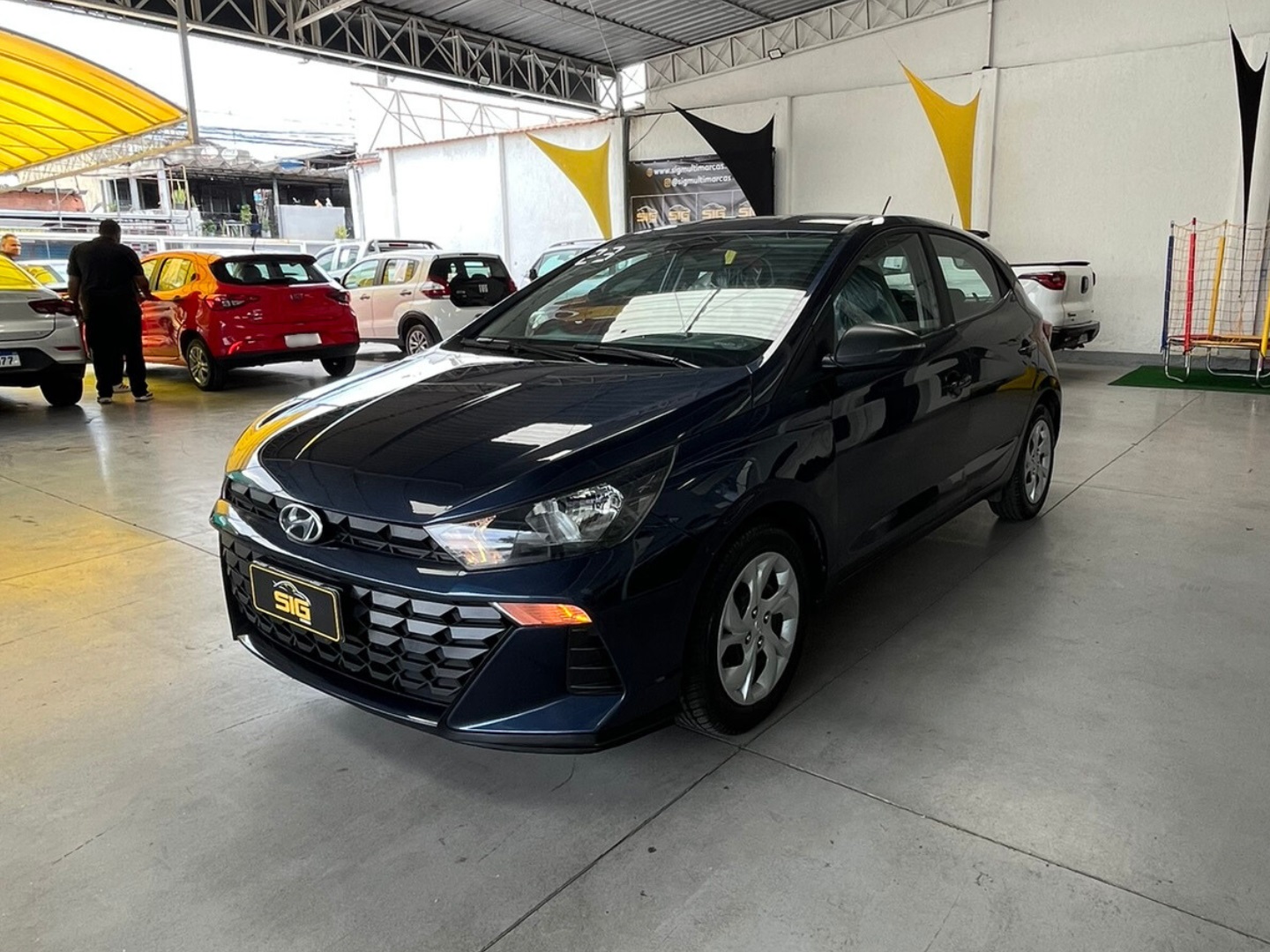 HYUNDAI HB20 1.0 12V FLEX COMFORT MANUAL 2023 Azul - Miniatura 3 - SIG Multimarcas