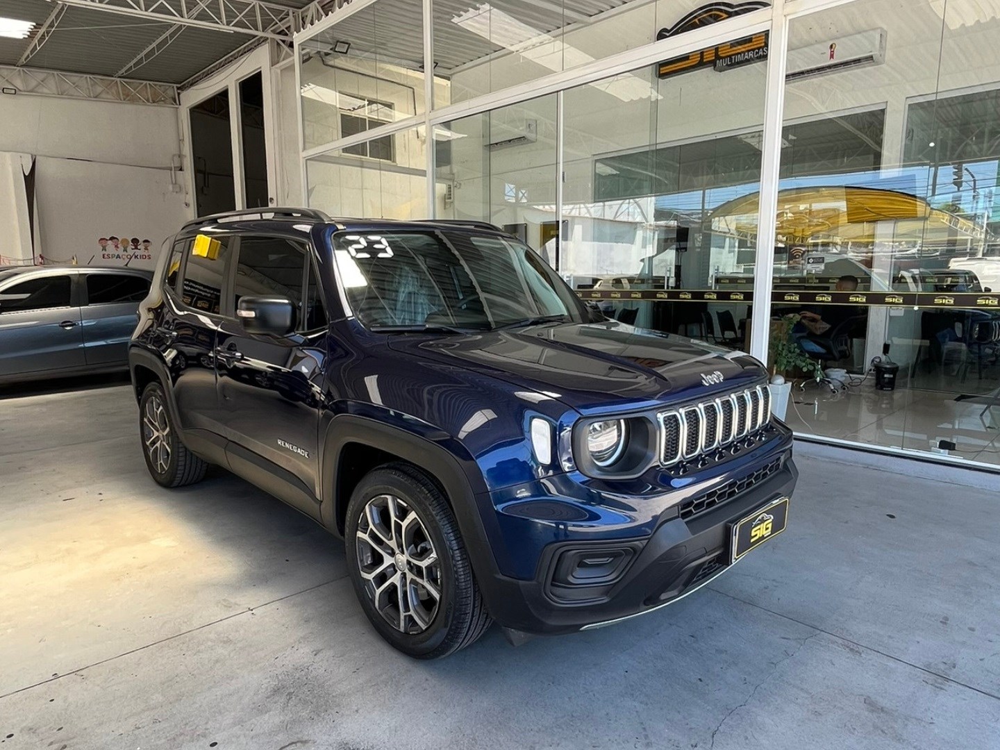 JEEP RENEGADE 1.3 T270 TURBO FLEX LONGITUDE AT6 2023 Azul - Miniatura 4 - SIG Multimarcas