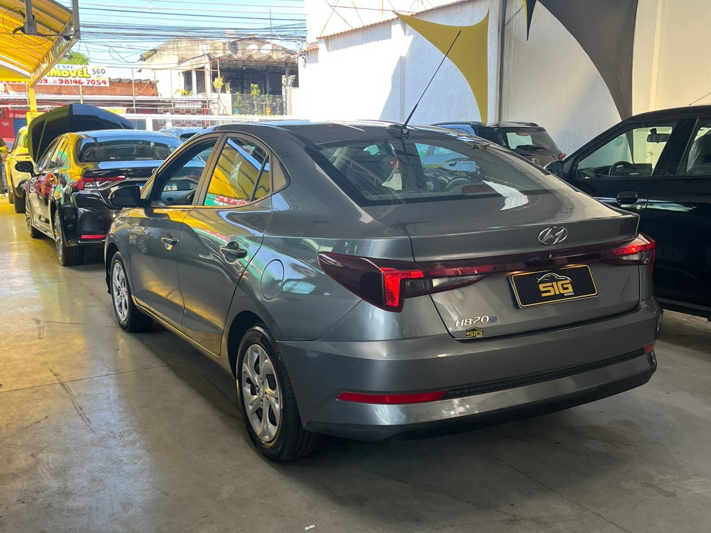 HYUNDAI HB20S 1.0 12V FLEX COMFORT PLUS MANUAL 2024 Cinza - Miniatura 7 - SIG Multimarcas