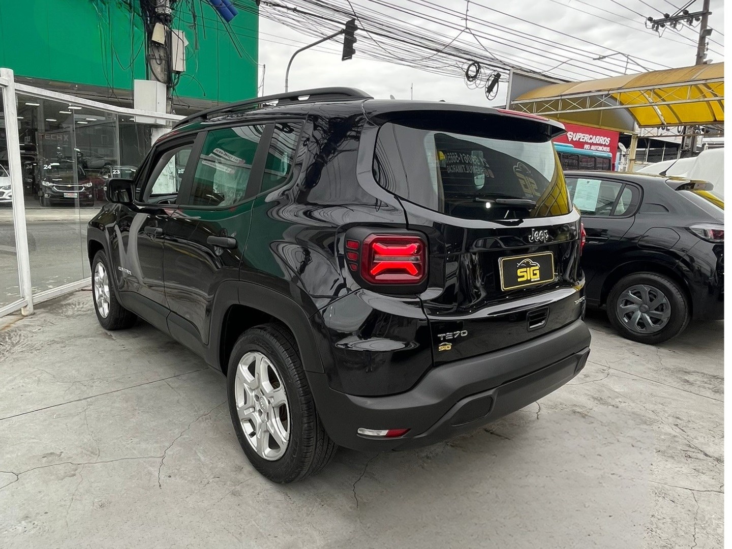 JEEP RENEGADE 1.3 T270 TURBO FLEX SPORT AT6 2023 Preto - Miniatura 6 - SIG Multimarcas