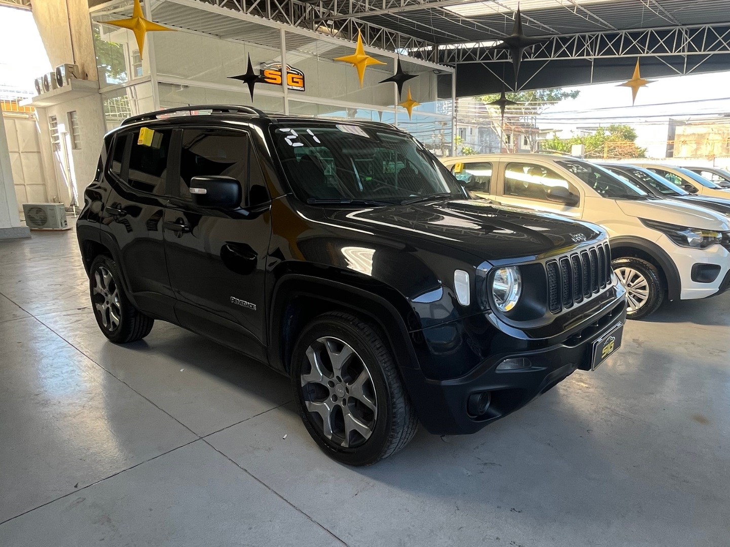 JEEP RENEGADE 1.8 16V FLEX SPORT 4P AUTOMÁTICO 2021 Preto - Miniatura 4 - SIG Multimarcas