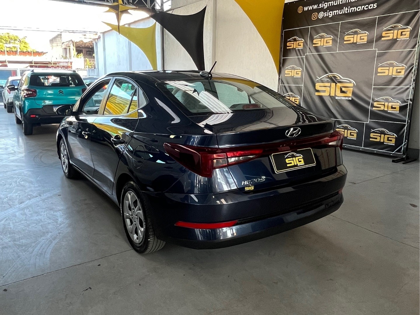 HYUNDAI HB20S 1.0 12V FLEX COMFORT PLUS MANUAL 2024 Azul - Miniatura 6 - SIG Multimarcas