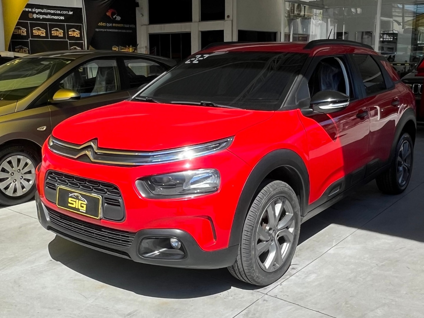 CITROEN C4 CACTUS 1.6 VTI 120 FLEX FEEL EAT6 2022 Vermelho - Miniatura 3 - SIG Multimarcas