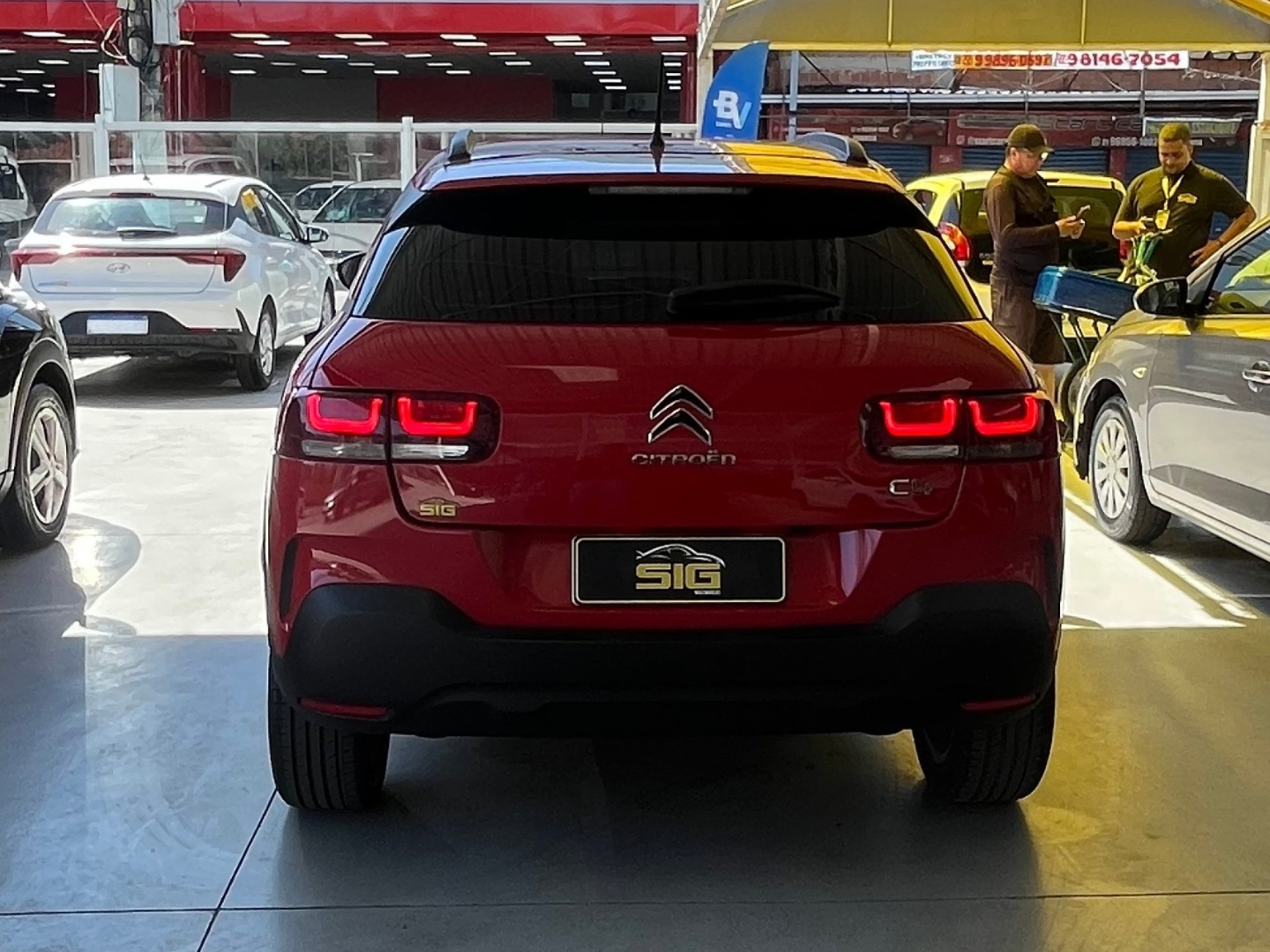 CITROEN C4 CACTUS 1.6 VTI 120 FLEX FEEL EAT6 2022 Vermelho - Miniatura 5 - SIG Multimarcas