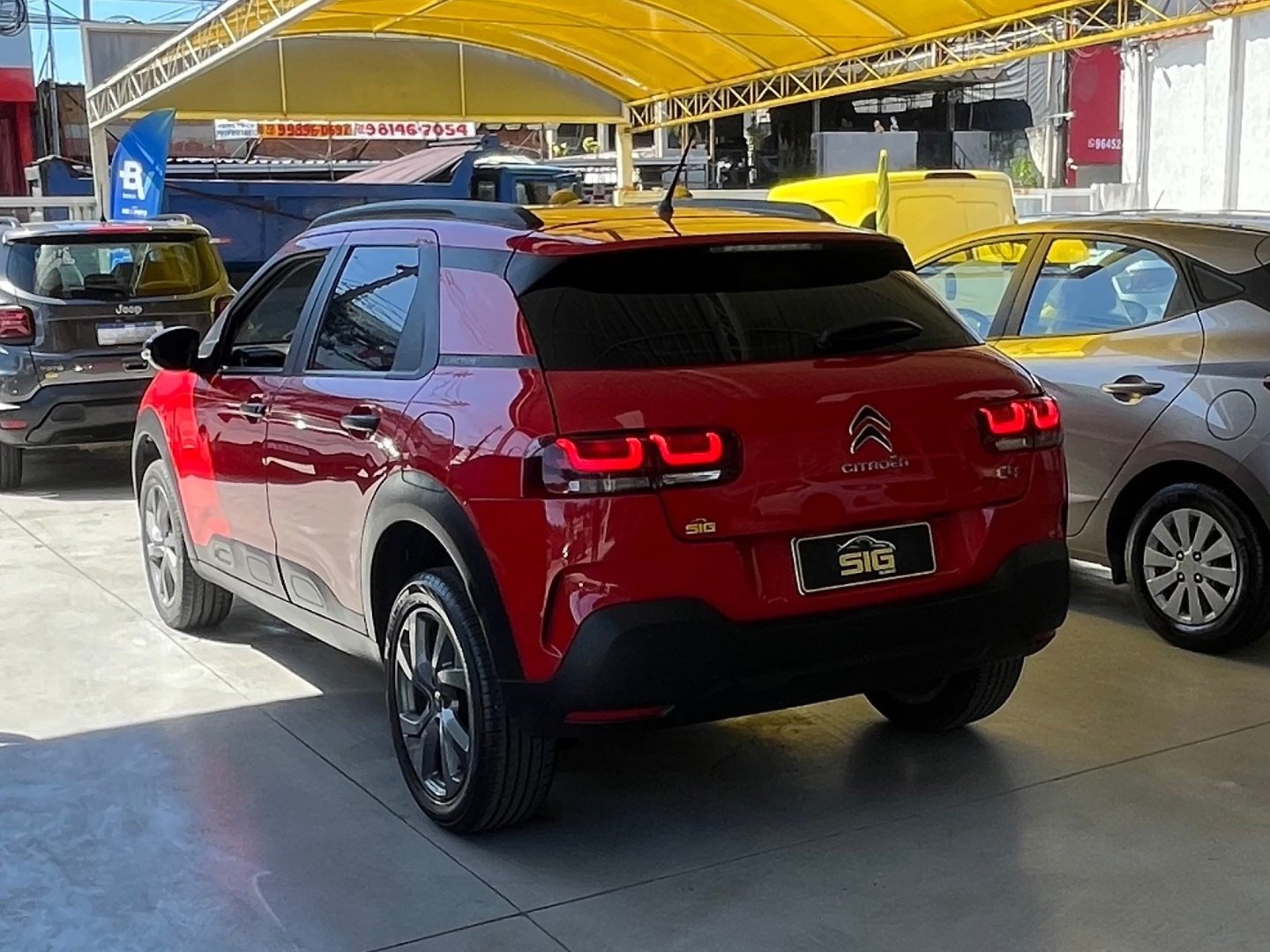 CITROEN C4 CACTUS 1.6 VTI 120 FLEX FEEL EAT6 2022 Vermelho - Miniatura 6 - SIG Multimarcas