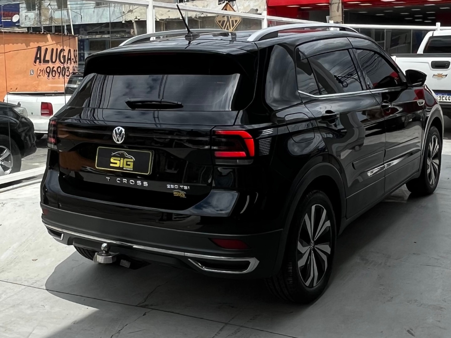 VOLKSWAGEN T-CROSS 1.4 250 TSI TOTAL FLEX HIGHLINE AUTOMÁTICO 2021 Preto - Miniatura 7 - SIG Multimarcas