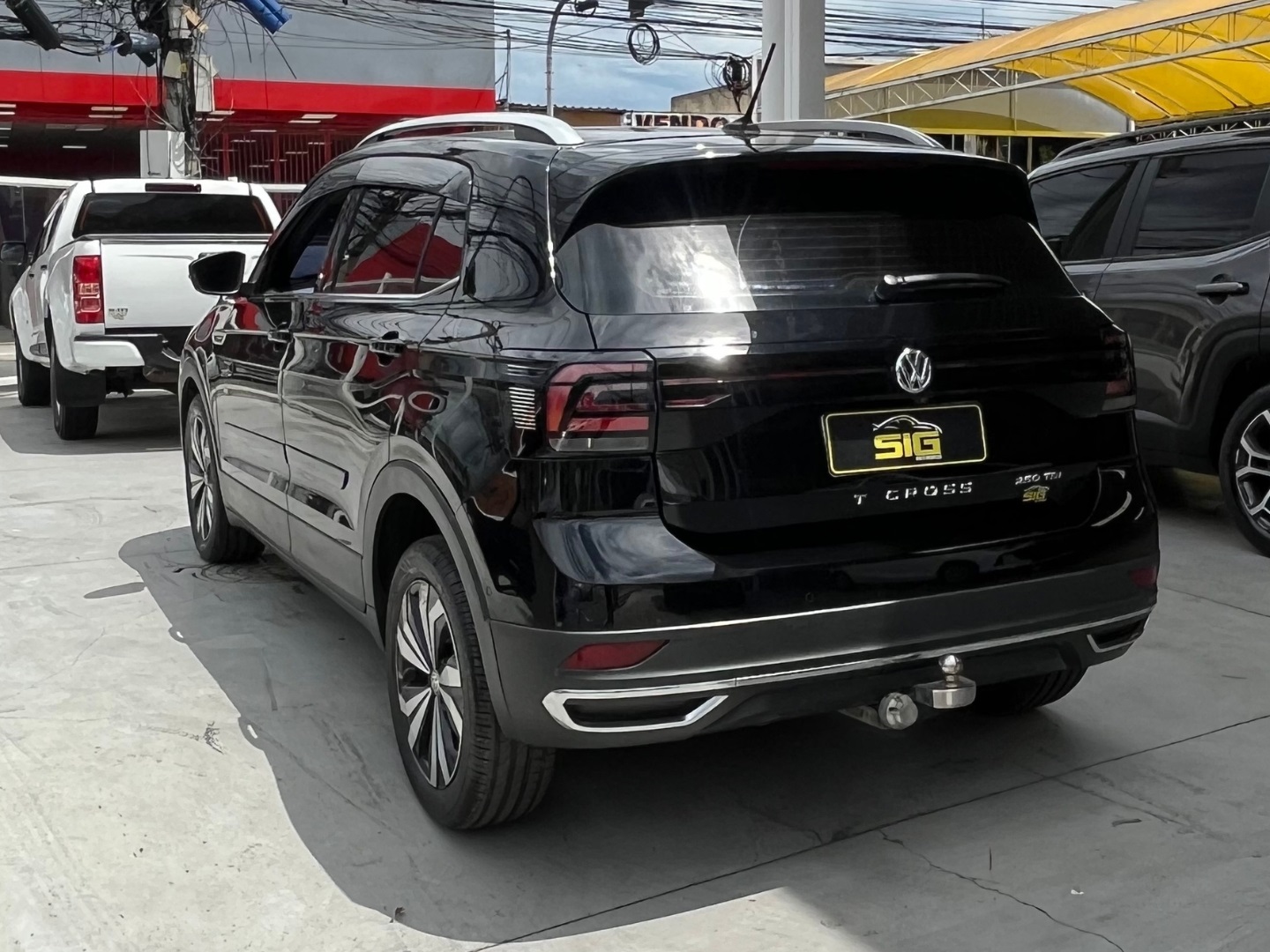 VOLKSWAGEN T-CROSS 1.4 250 TSI TOTAL FLEX HIGHLINE AUTOMÁTICO 2021 Preto - Miniatura 8 - SIG Multimarcas