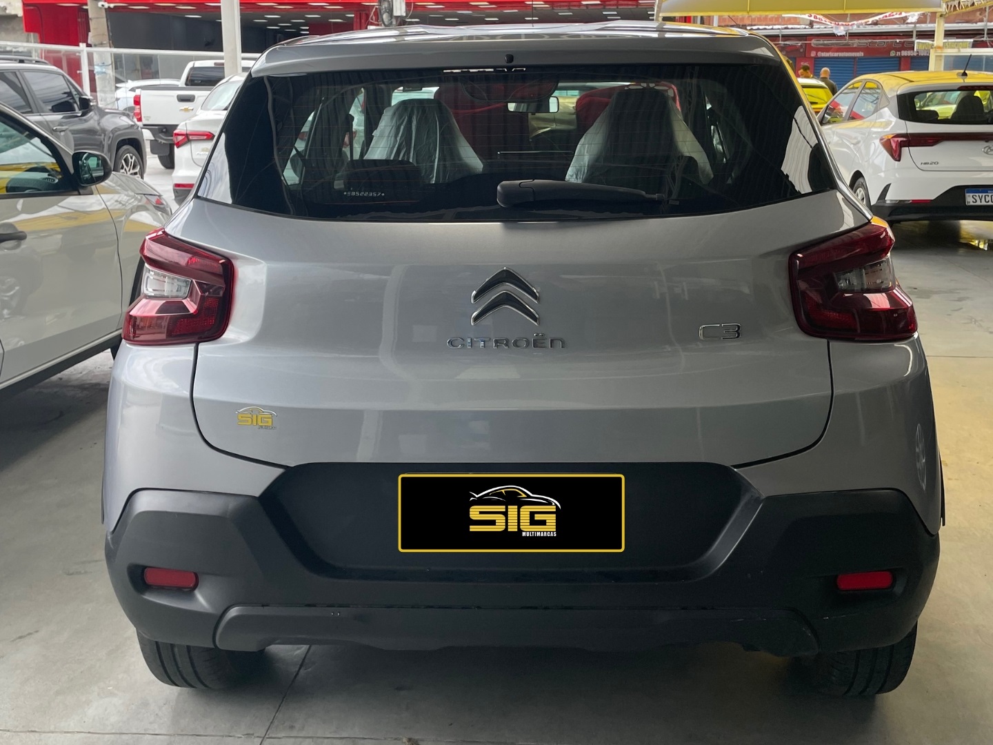 CITROEN C3 1.0 FIREFLY FLEX LIVE PACK MANUAL 2025 Cinza - Miniatura 8 - SIG Multimarcas