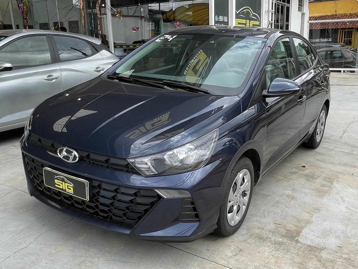 HYUNDAI HB20S 1.0 12V FLEX COMFORT PLUS MANUAL 2024 Azul - Miniatura 3 - SIG Multimarcas
