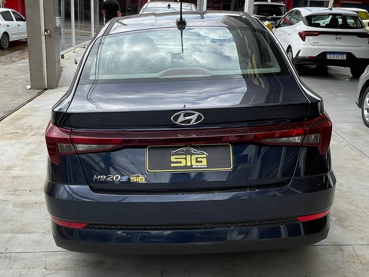 HYUNDAI HB20S 1.0 12V FLEX COMFORT PLUS MANUAL 2024 Azul - Miniatura 4 - SIG Multimarcas