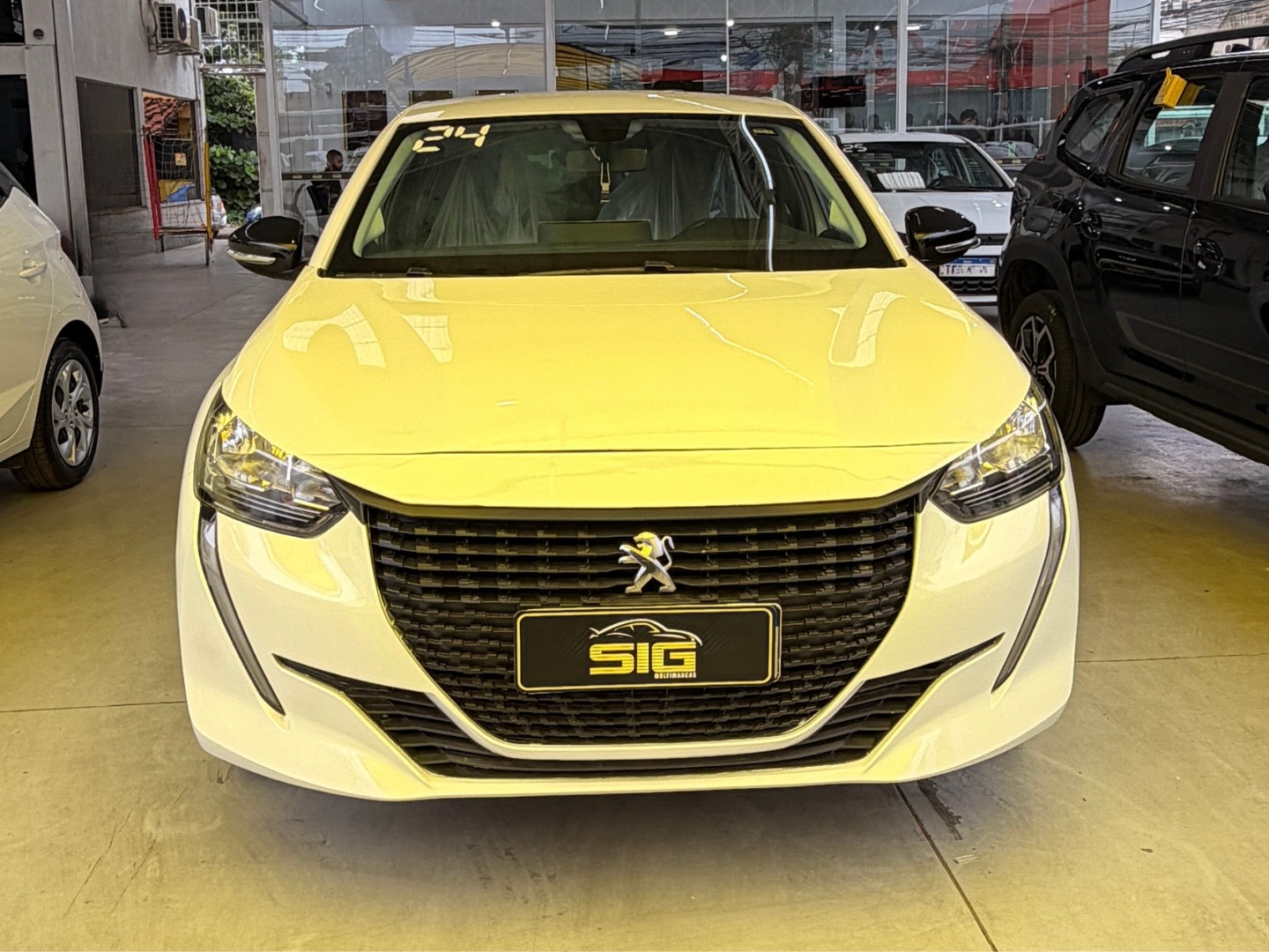 PEUGEOT 208 1.6 16V FLEX ACTIVE AT6 2024 Branco seminovo à venda em Duque de Caxias - Frente - SIG Multimarcas