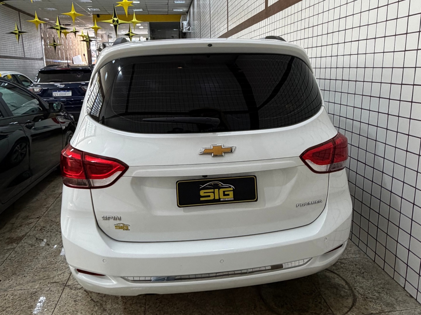 CHEVROLET SPIN SPIN PREMIER 7L 1.8 8V ECONOFLEX 4P C/AR - AUTOMÁTICO 2024 Branco seminovo à venda em Duque de Caxias - Miniatura Interior - SIG Multimarcas