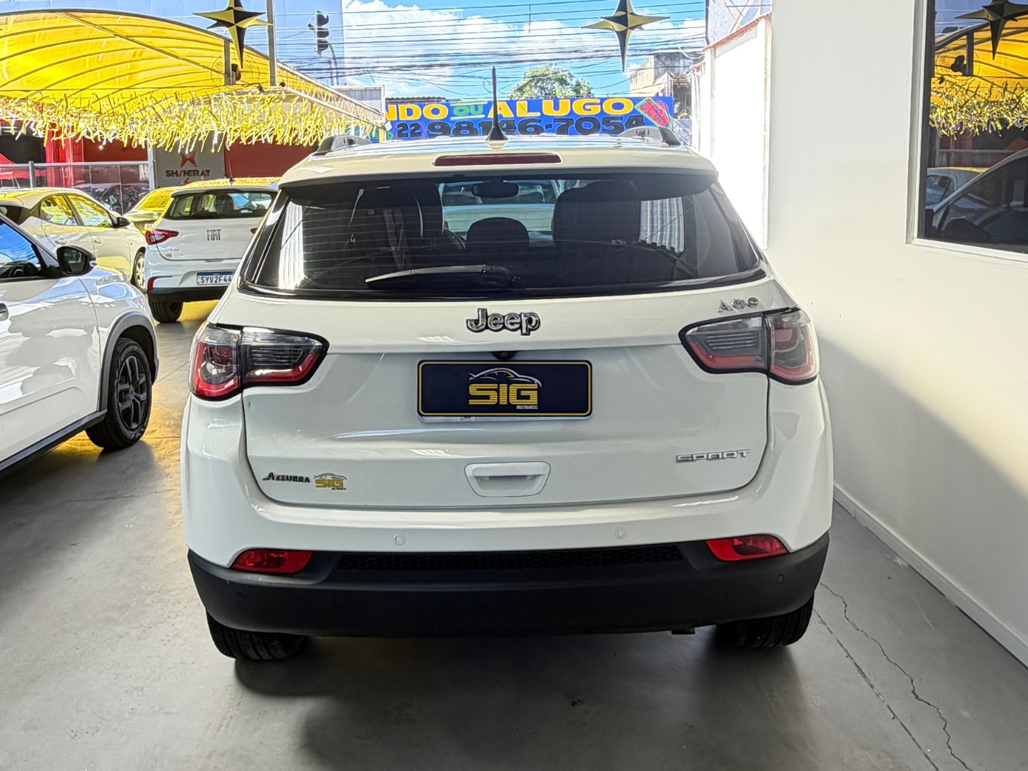 JEEP COMPASS 2.0 16V FLEX SPORT AUTOMÁTICO 2017 Branco seminovo à venda em Duque de Caxias - Miniatura Detalhe - SIG Multimarcas