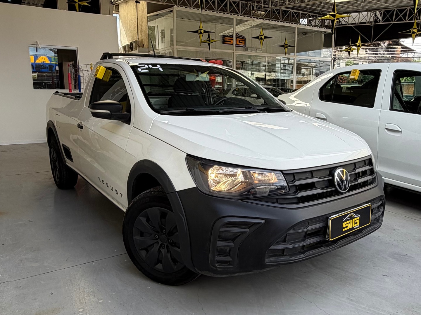 VOLKSWAGEN SAVEIRO 1.6 MSI ROBUST CS 16V FLEX 2P MANUAL 2024 Branco seminovo à venda em Duque de Caxias - Miniatura Vista 7 - SIG Multimarcas