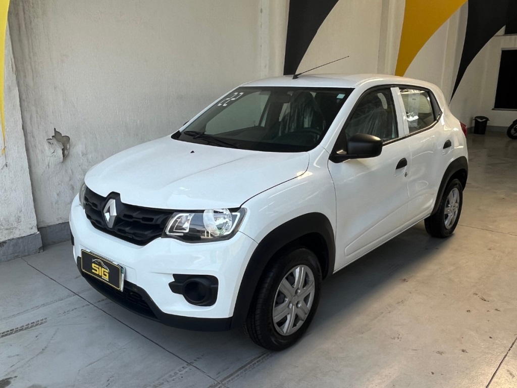 RENAULT KWID 1.0 12V SCE FLEX ZEN MANUAL 2022 Branco seminovo à venda em Duque de Caxias - Miniatura Lateral - SIG Multimarcas